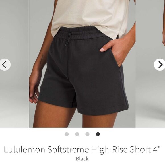 Lululemon Softstreme High-Rise Short 4" Size 8 - Picture 1 of 7